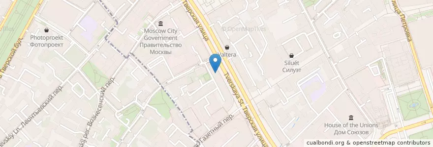 Mapa de ubicacion de 36,6 en روسيا, Центральный Федеральный Округ, Москва, Центральный Административный Округ, Тверской Район.