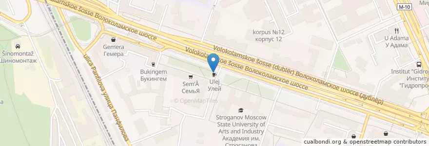 Mapa de ubicacion de MosKalyan en روسيا, Центральный Федеральный Округ, Москва, Район Сокол.