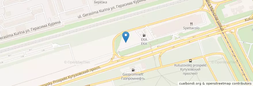 Mapa de ubicacion de Газпром нефть en Rusia, Центральный Федеральный Округ, Москва, Западный Административный Округ, Район Фили-Давыдково.