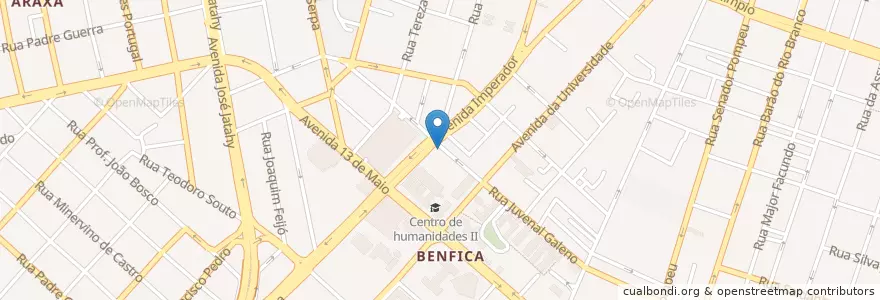 Mapa de ubicacion de CEJA Professor Jose Neudson Braga en برزیل, منطقه شمال شرقی برزیل, سئارا, Região Geográfica Intermediária De Fortaleza, Microrregião De Fortaleza, فرتالیزا.