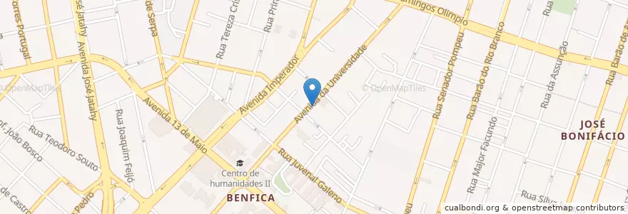 Mapa de ubicacion de Lamarca en 巴西, 东北部, 塞阿腊, Região Geográfica Intermediária De Fortaleza, Microrregião De Fortaleza, 福塔莱萨.