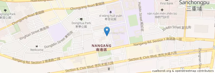 Mapa de ubicacion de 萬佳鄉 en تایوان, 新北市, تایپه, 南港區.