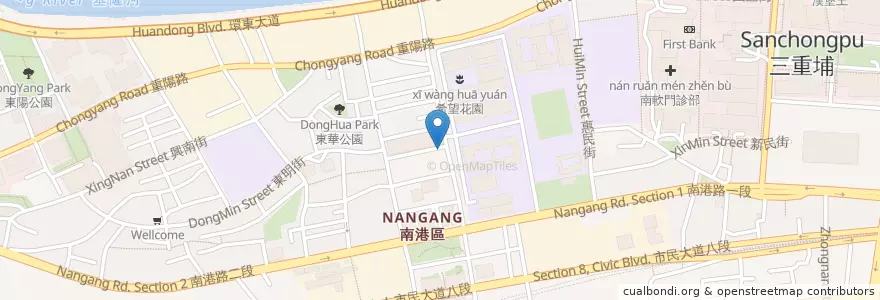 Mapa de ubicacion de 美の美 en تايوان, تايبيه الجديدة, تايبيه, 南港區.