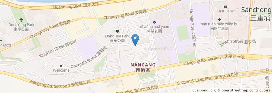 Mapa de ubicacion de 第一肉羹 en Taïwan, Nouveau Taipei, Taipei, District De Nangang.