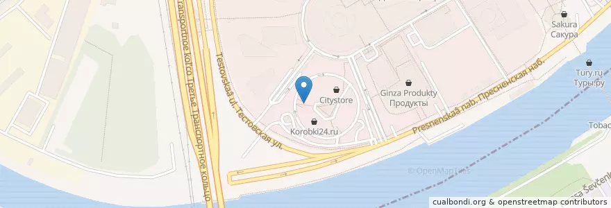 Mapa de ubicacion de Гудман en Россия, Центральный Федеральный Округ, Москва, Центральный Административный Округ, Пресненский Район.