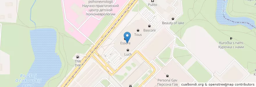 Mapa de ubicacion de Гудман en Rusia, Distrito Federal Central, Москва, Западный Административный Округ, Район Тропарёво-Никулино.
