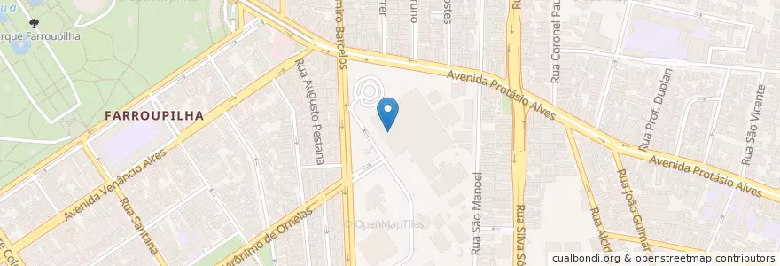 Mapa de ubicacion de CAPS II HCPA en 巴西, 南部, 南里奥格兰德, Região Metropolitana De Porto Alegre, Região Geográfica Intermediária De Porto Alegre, Região Geográfica Imediata De Porto Alegre, 阿雷格里港.