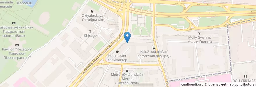 Mapa de ubicacion de Cup`L en روسيا, Центральный Федеральный Округ, Москва, Центральный Административный Округ, Район Якиманка.