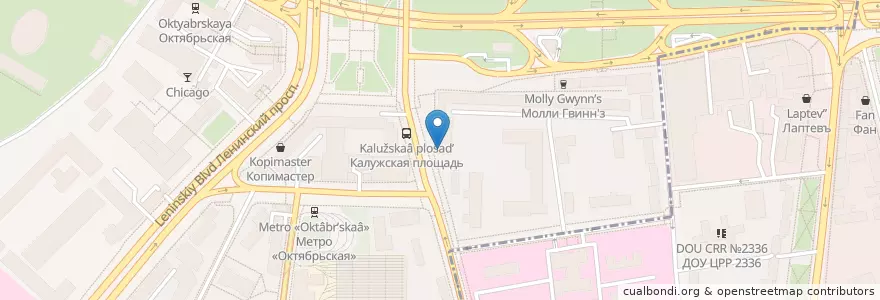 Mapa de ubicacion de МТИ-Банк en Russia, Distretto Federale Centrale, Москва, Центральный Административный Округ, Район Якиманка.
