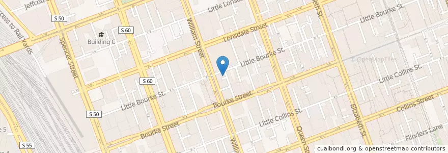 Mapa de ubicacion de Patricia Coffee Brewers en Australië, Victoria, City Of Melbourne.