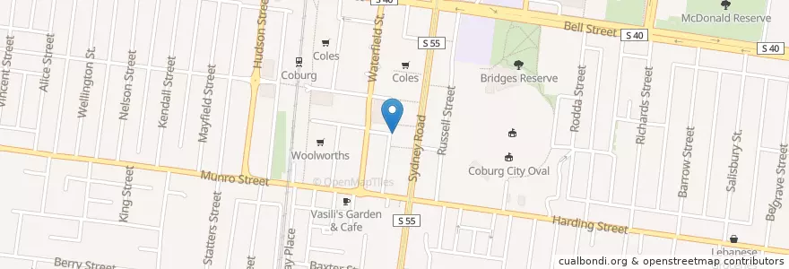 Mapa de ubicacion de My Doctor Coburg en Australie, Victoria, City Of Moreland.