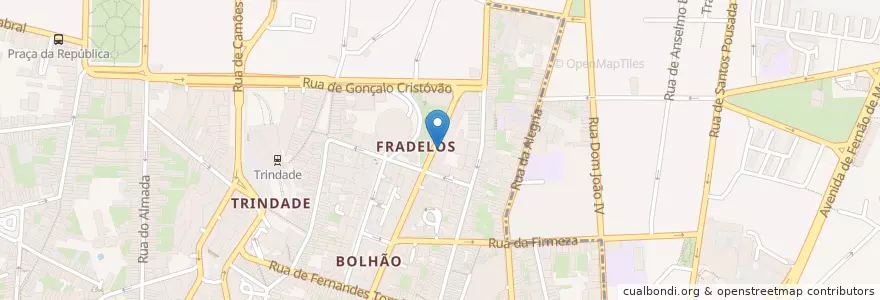 Mapa de ubicacion de Restaurante Portista en Portugal, Norte, Área Metropolitana Do Porto, Porto, Porto, Cedofeita, Santo Ildefonso, Sé, Miragaia, São Nicolau E Vitória.