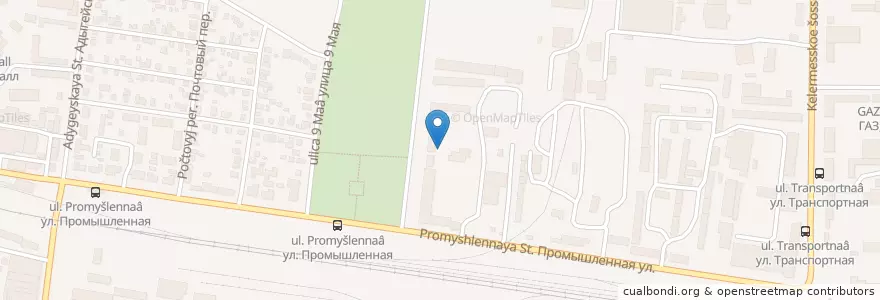 Mapa de ubicacion de Самомойка en Russland, Föderationskreis Südrussland, Region Krasnodar, Adygeja, Городской Округ Майкоп.