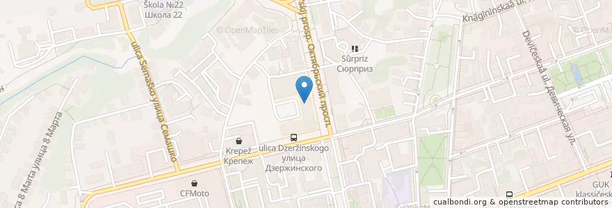 Mapa de ubicacion de Coffee Like en روسيا, Центральный Федеральный Округ, فلاديمير أوبلاست, Городской Округ Владимир.