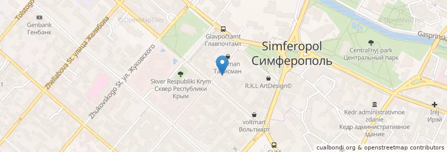 Mapa de ubicacion de Coffee Like en Russia, South Federal District, Autonomous Republic Of Crimea, Republic Of Crimea, Simferopol District, Simferopol Municipality Council, Simferopol (Urban Okrug).