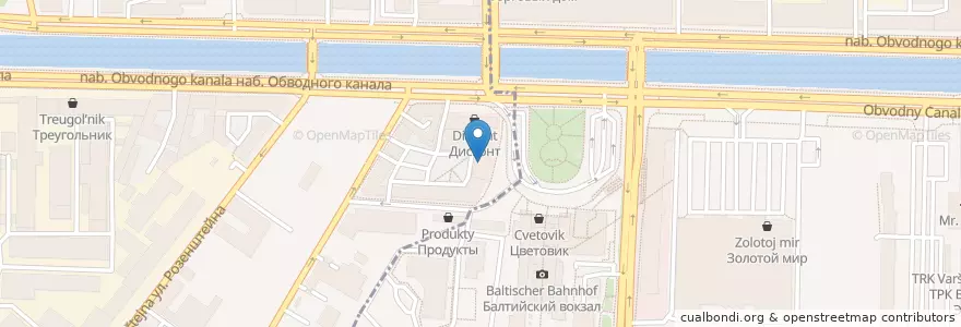 Mapa de ubicacion de Coffee Like en Rusia, Северо-Западный Федеральный Округ, Óblast De Leningrado, San Petersburgo, Адмиралтейский Район.