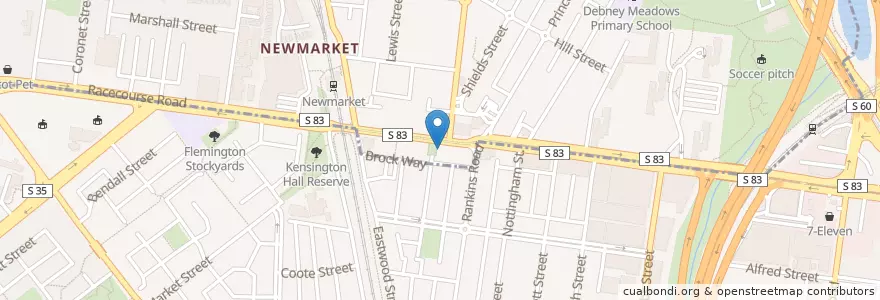 Mapa de ubicacion de Parrot House Restaurant en Australien, Victoria, City Of Melbourne.
