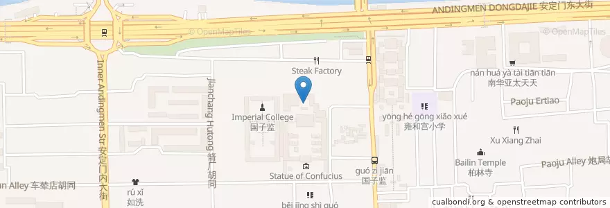 Mapa de ubicacion de Chong Sheng Memorial Temple en China, Pequim, Hebei, 东城区.
