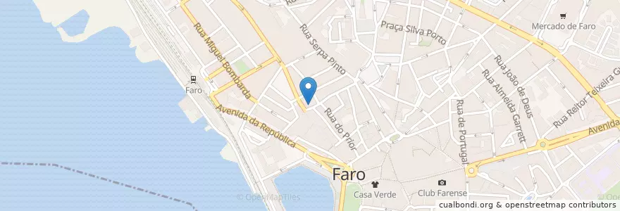 Mapa de ubicacion de Call In Faro en Portugal, Algarve, Algarve, Faro, Faro, Faro.