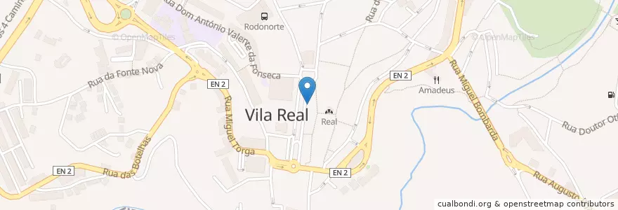 Mapa de ubicacion de Santander Totta en Portekiz, Norte, Vila Real, Douro, Vila Real, Vila Real.