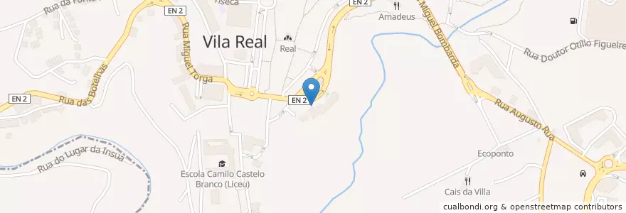 Mapa de ubicacion de Novo Banco en Portugal, Norte, Douro, Vila Real, Vila Real, Vila Real.