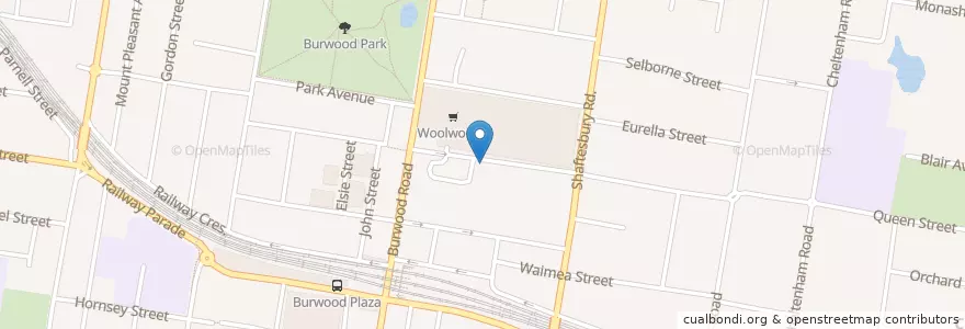 Mapa de ubicacion de Victoria Tower Medical en 오스트레일리아, New South Wales, Burwood Council, 시드니.