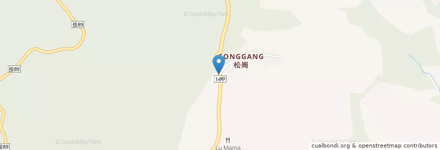 Mapa de ubicacion de 傳承泰緬料理 en Taiwan, 臺灣省, Nantou, 仁愛鄉.