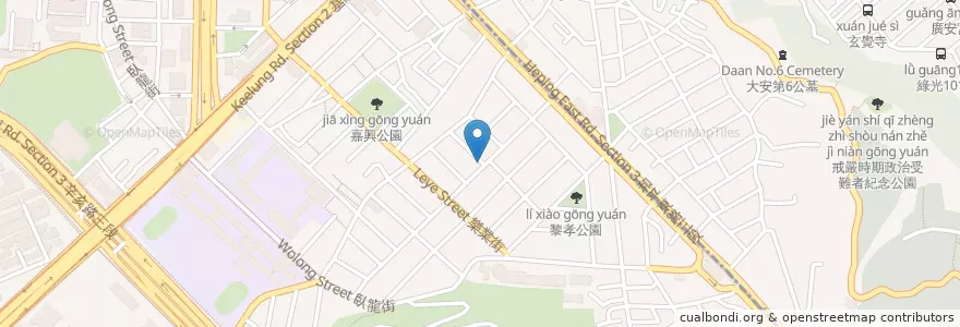 Mapa de ubicacion de 西螺鴨膳師 en 臺灣, 新北市, 臺北市, 大安區.