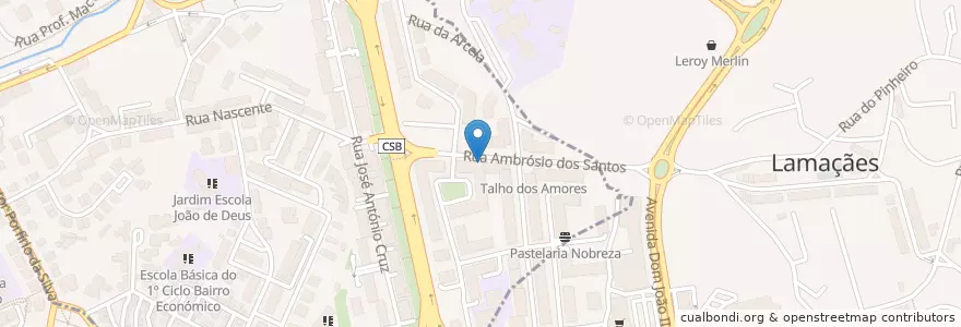 Mapa de ubicacion de Maria Farinha en Португалия, Северный, Braga, Каваду, Braga.