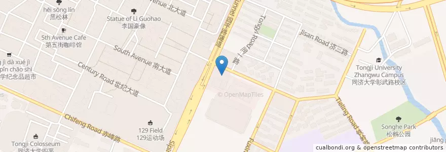 Mapa de ubicacion de McDonald's en China, Shanghai, Yangpu.