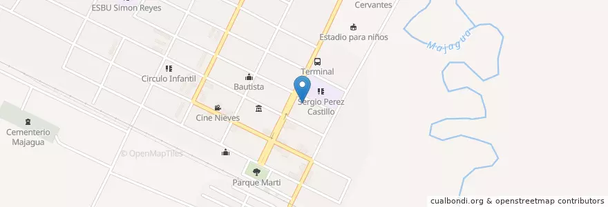 Mapa de ubicacion de Pista Joven en 쿠바, Ciego De Ávila, Majagua.