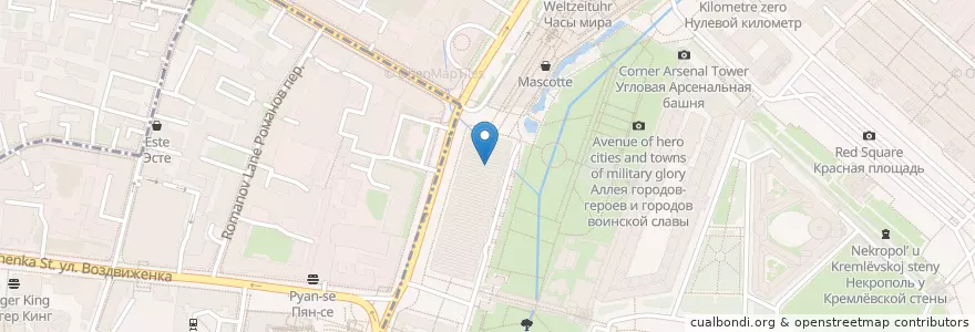 Mapa de ubicacion de Шаурмен en روسیه, Центральный Федеральный Округ, Москва, Центральный Административный Округ.