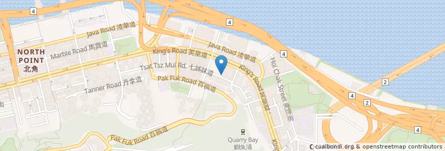 Mapa de ubicacion de Kinson en 中国, 广东省, 香港 Hong Kong, 香港島 Hong Kong Island, 新界 New Territories, 東區 Eastern District.
