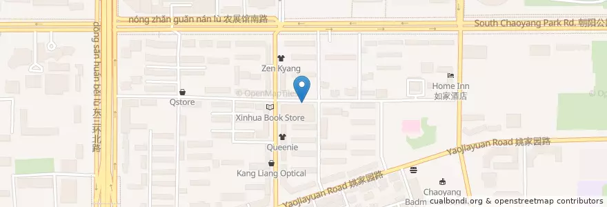Mapa de ubicacion de 麻辣烫 en Cina, Pechino, Hebei, 朝阳区 / Chaoyang.