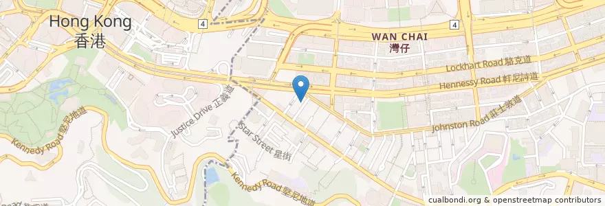 Mapa de ubicacion de 梅之味 en 중국, 광둥성, 홍콩, 홍콩섬, 신제, 灣仔區 Wan Chai District.