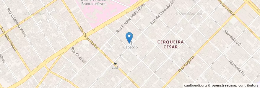 Mapa de ubicacion de Ponto de Táxi Qualyta en Бразилия, Юго-Восточный Регион, Сан-Паулу, Região Geográfica Intermediária De São Paulo, Região Metropolitana De São Paulo, Região Imediata De São Paulo, Сан-Паулу.