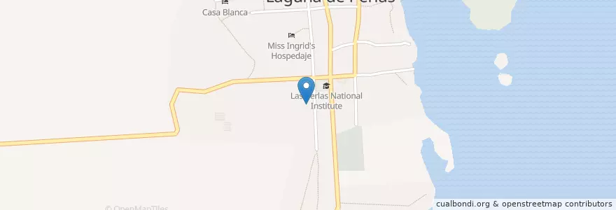 Mapa de ubicacion de Hostal Warner Cayasso en Nicaragua, Región Autónoma De La Costa Caribe Sur, Laguna De Perlas (Municipio).