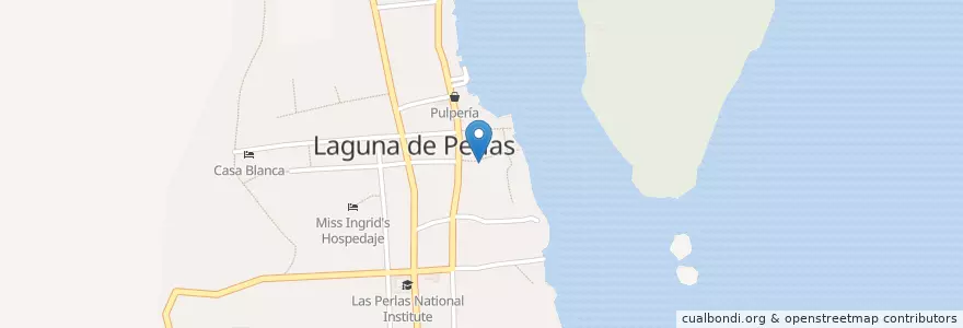 Mapa de ubicacion de Hotel Confort Zone en Nicaragua, Región Autónoma De La Costa Caribe Sur, Laguna De Perlas (Municipio).