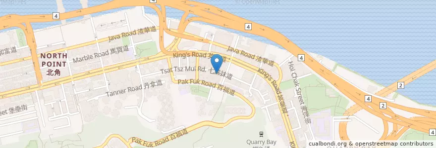 Mapa de ubicacion de McDonald's en الصين, غوانغدونغ, هونغ كونغ, جزيرة هونغ كونغ, الأقاليم الجديدة, 東區 Eastern District.