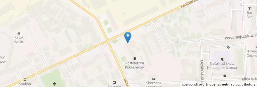 Mapa de ubicacion de Калейдоскоп en ロシア, 沿ヴォルガ連邦管区, キーロフ州, ヴャーツキエ・ポリャーヌィ管区.