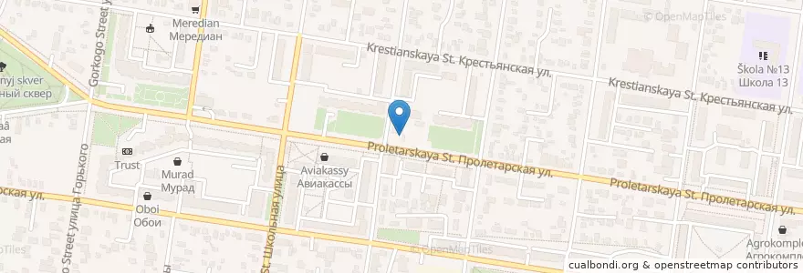 Mapa de ubicacion de Щэлям en Rusland, Zuidelijk Federaal District, Kraj Krasnodar, Adygea, Городской Округ Майкоп.