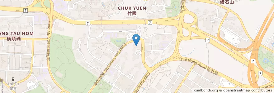 Mapa de ubicacion de 香港聖公會黃大仙長者綜合服務中心 - 龍達聚 Hong Kong Sheng Kung Hui Wong Tai Sin District Elderly Community Centre - Lung Tat Point en الصين, غوانغدونغ, هونغ كونغ, كولون, الأقاليم الجديدة, 黃大仙區 Wong Tai Sin District.