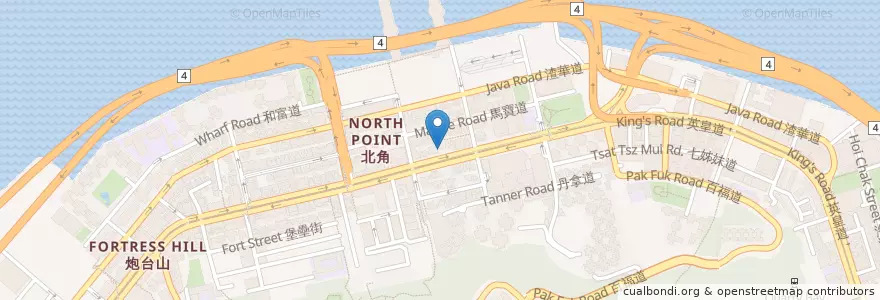 Mapa de ubicacion de OCBC en چین, گوانگ‌دونگ, هنگ‌کنگ, جزیره هنگ کنگ, 新界 New Territories, 東區 Eastern District.