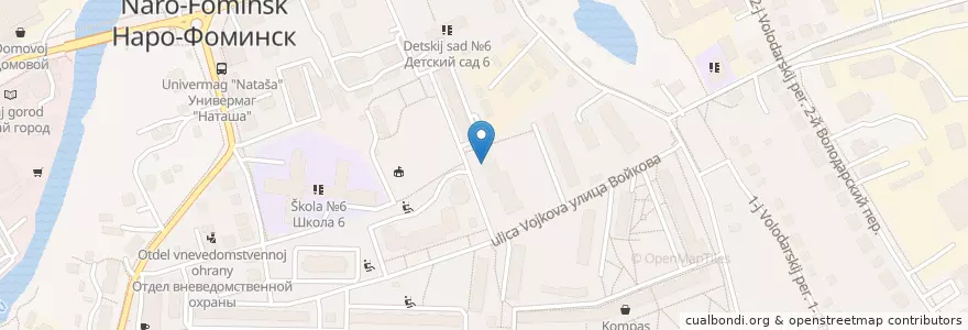 Mapa de ubicacion de Планета здоровья en Rússia, Distrito Federal Central, Oblast De Moscou, Наро-Фоминский Городской Округ.