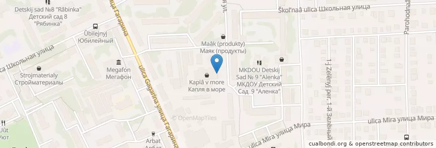 Mapa de ubicacion de Катана en ロシア, 沿ヴォルガ連邦管区, キーロフ州, ヴャーツキエ・ポリャーヌィ管区.