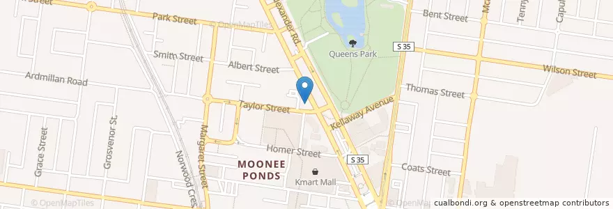 Mapa de ubicacion de Bluebird Dental en Australie, Victoria, City Of Moonee Valley.