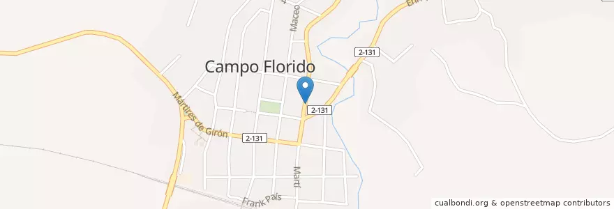 Mapa de ubicacion de Farmacia de Campo Florido en キューバ, La Habana, Habana Del Este.