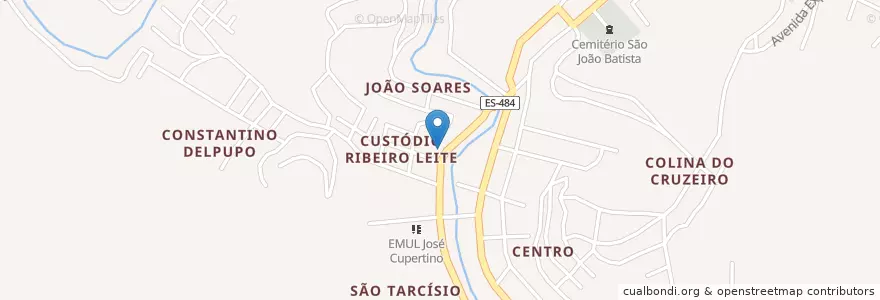 Mapa de ubicacion de Louis Bar en Бразилия, Юго-Восточный Регион, Эспириту-Санту, Região Geográfica Intermediária De Vitória, Microrregião Afonso Cláudio, Afonso Cláudio.
