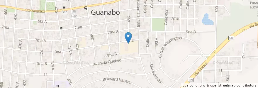Mapa de ubicacion de Transmetro en Cuba, La Habana, Habana Del Este.
