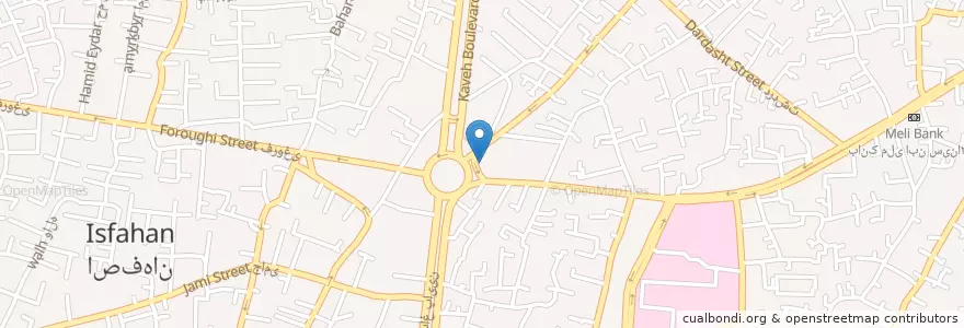 Mapa de ubicacion de کلینیک دندانپزشکی ابن سینا en イラン, エスファハーン, شهرستان اصفهان, بخش مرکزی شهرستان اصفهان, اصفهان.